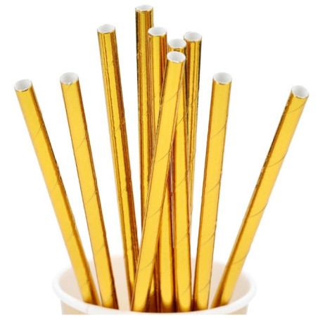 Słomki Papierowe ZŁOTE...