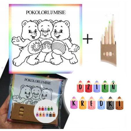 Kolorowanka + zestaw kredek...