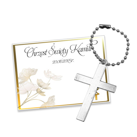 Brelok Krzyż podziękowania...