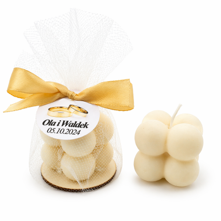 Świeca BUBBLE Podziękowanie...