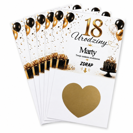 10x ZDRAPKI 18 URODZINY z...